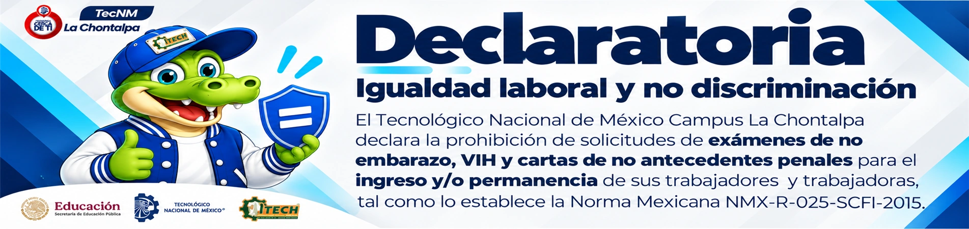 Declaratoria de Igualdad Laboral y No Discriminación
