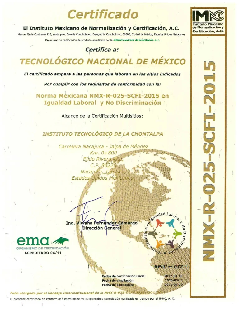 Ceremonia de entrega del certificado en igualdad laboral y no discriminación — fotografía 1
